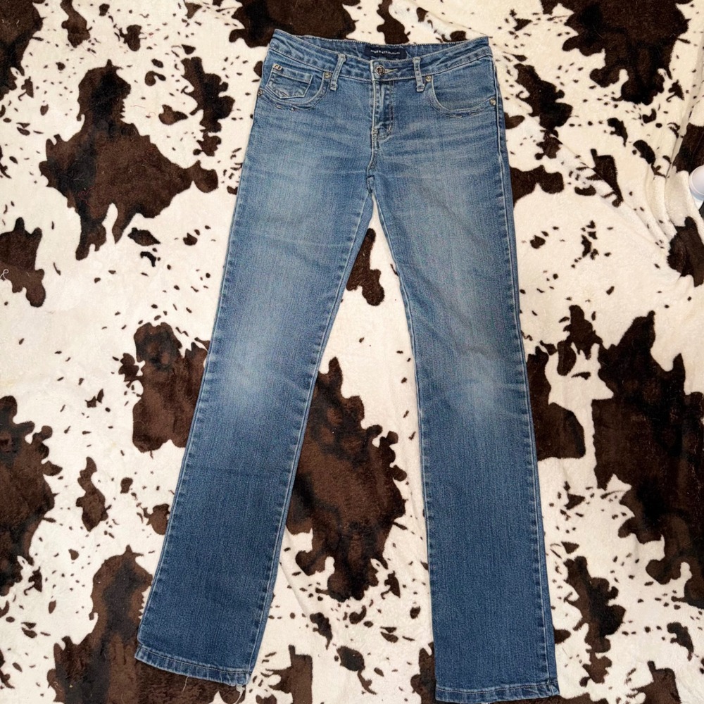Miss Sixty Jeans Womens 29 Blue Straight Leg Low Rise Y2K Indie Retro Denim